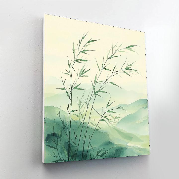 Zhao Mengfu Inspired Whispers Of The Bamboo Grove  Paint By Color