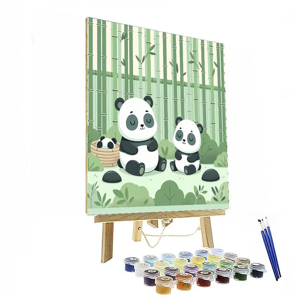 Peaceful Pandas Numbered Painting Kits