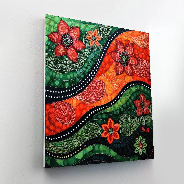 Frida Kahlo Inspired Patterns Of The Heart  Paint By Numbers Art