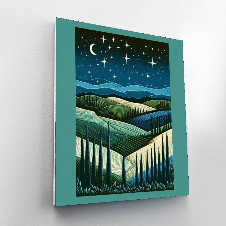 Starry Night In Tuscany Paint By Numbers Kits