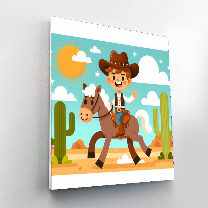 Playful Wild West DIY Paint By Numbers