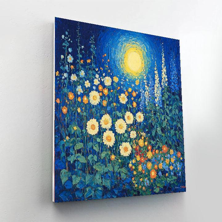 Vincent Van Gogh Inspired Midnight Garden  Numbered Painting Kits