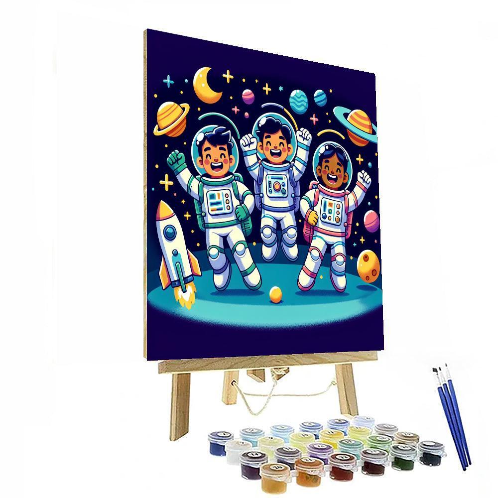 Daring Space Mission Painting Number Kit