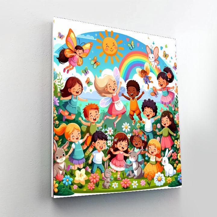 Enchanted Garden Of Friendship Paint By Color