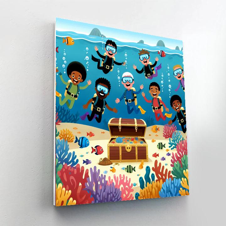 Undersea Treasure Trove Paint By Numbers Art