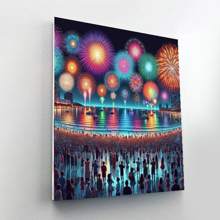 Pattaya International Fireworks Festival - Pattaya Painting By Numbers Kit