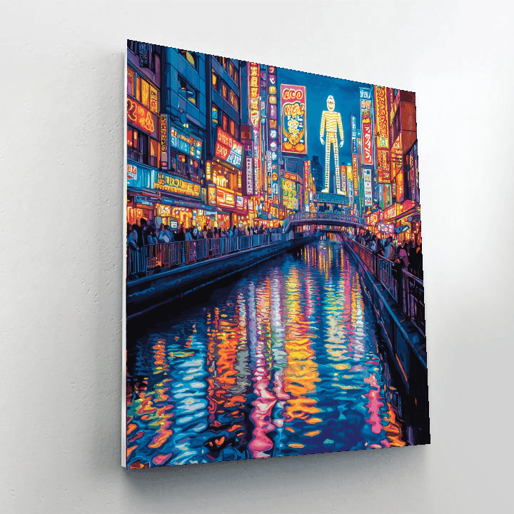 Dotonbori District Paint By Numbers