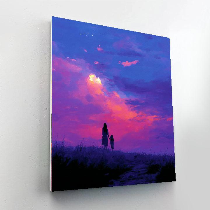 Harmonious Evening With Mom DIY Paint By Numbers