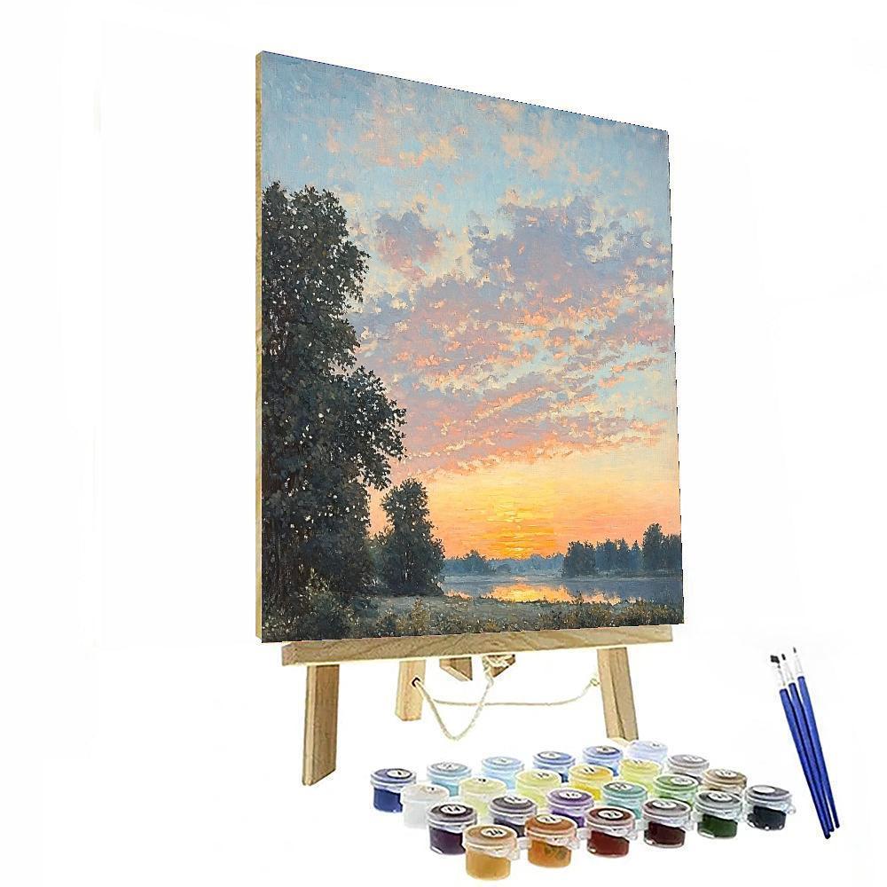 Edgar Degas Inspired Hues Of A Serene Dawn  Numbered Painting Kits
