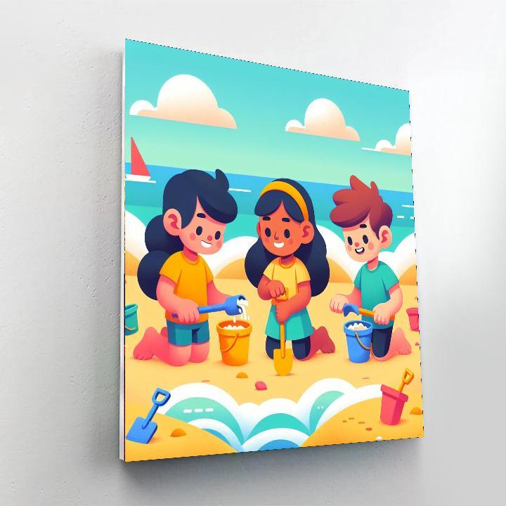 Beachside Treasure Hunt Paint By Numbers