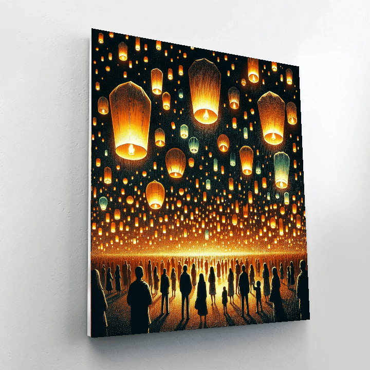 Chinese Lantern Festival - Taiwan Painting By Numbers Kit