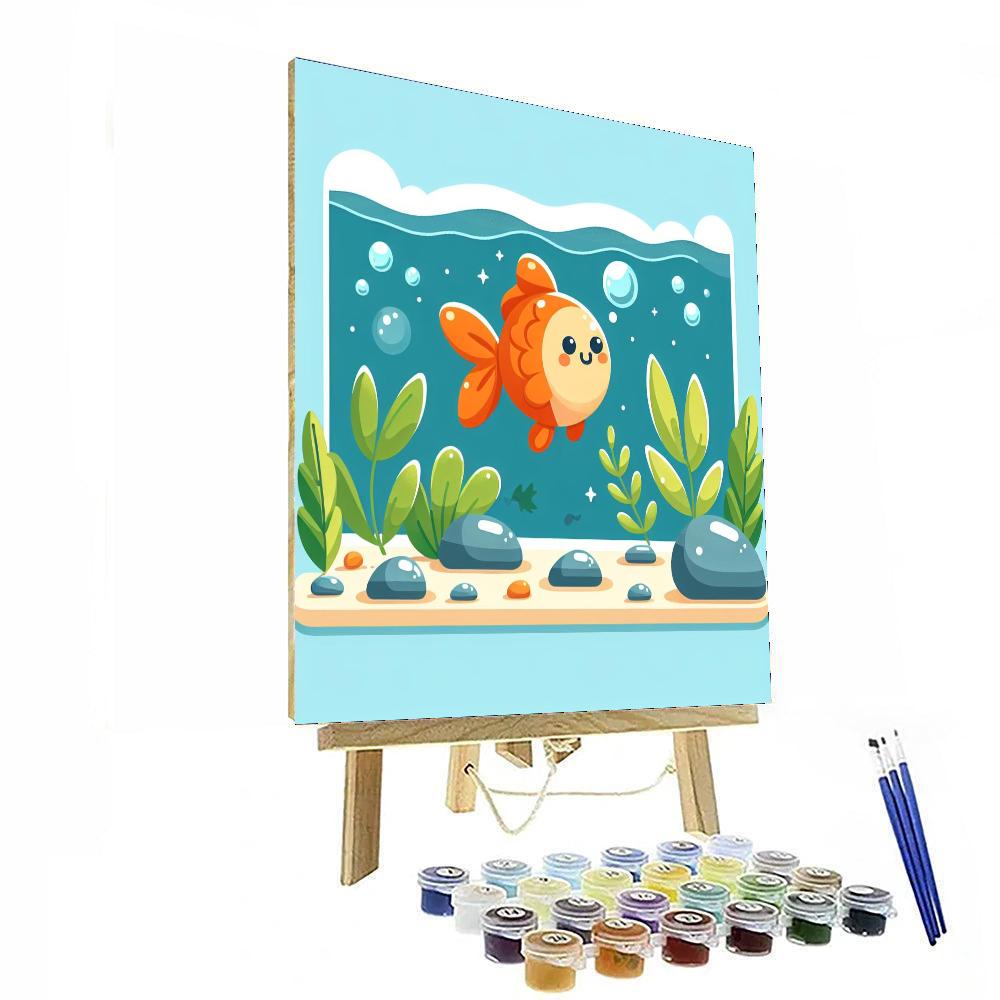 Adventurous Goldfish Paint By Number