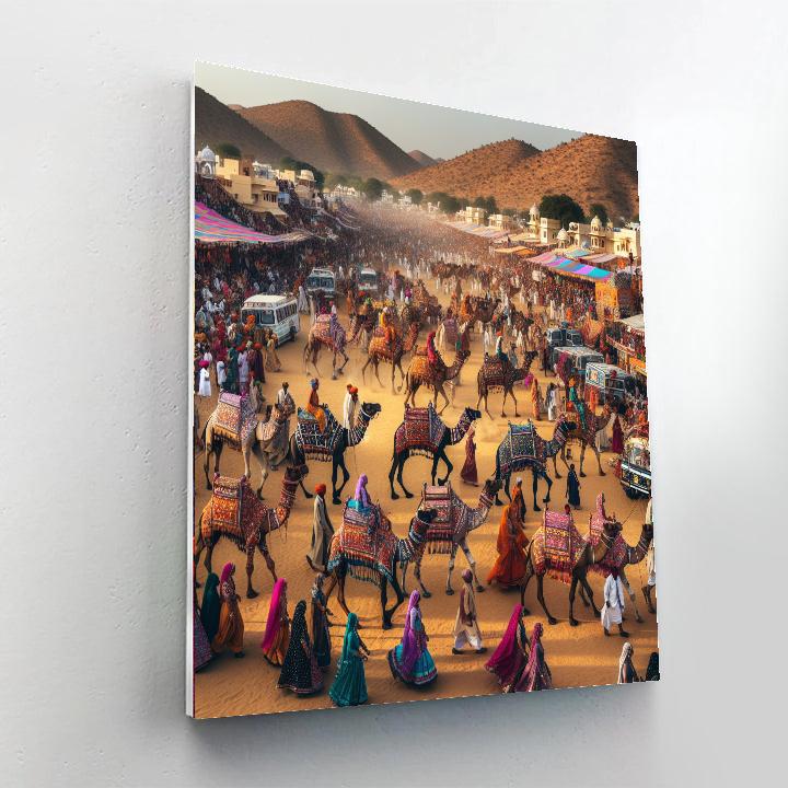 Camel Festival - Pushkar, India Paint By Numbers Kits