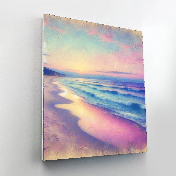 Peaceful Beachside Escape Number Painting