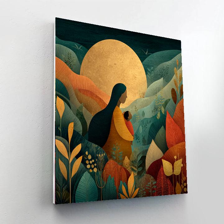 Embrace Of Mother Earth Painting Number Kit