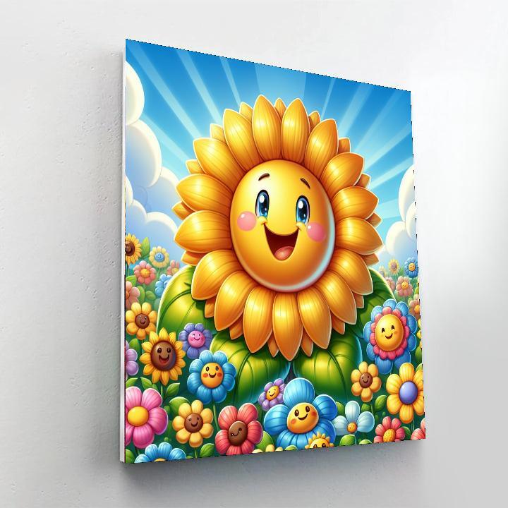 Bright Sunflower Paint By Color