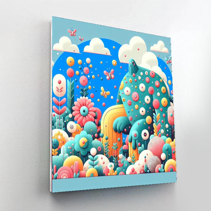 Gentle Giant's Garden Paint By Numbers Art