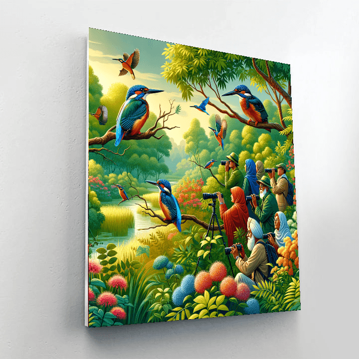 Kingfisher Festival - India Numbered Painting Kits