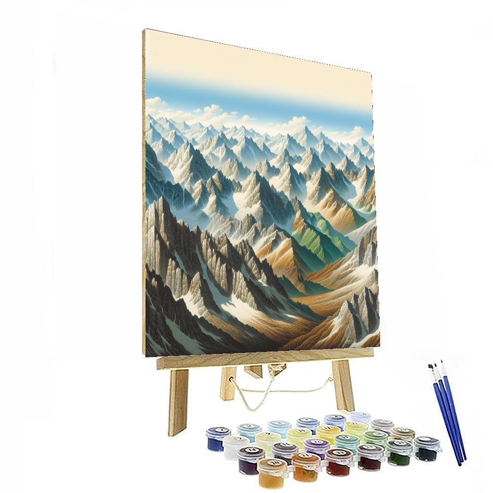 Timeless Mountain Panorama - DIY Painting By Numbers Kit – Artistry Rack