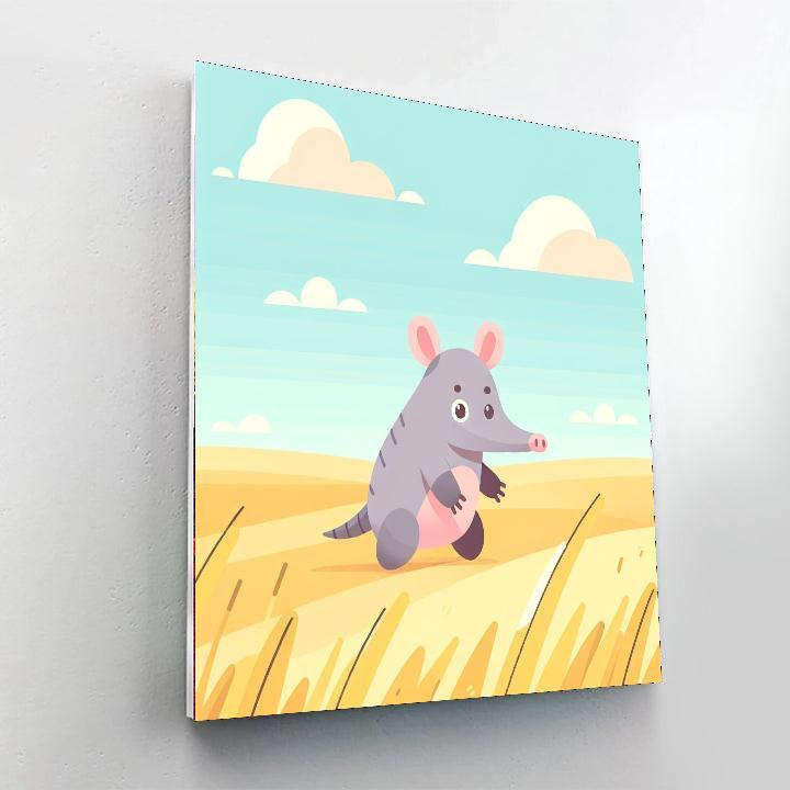 Adorable Aardvark Adventure Number Painting