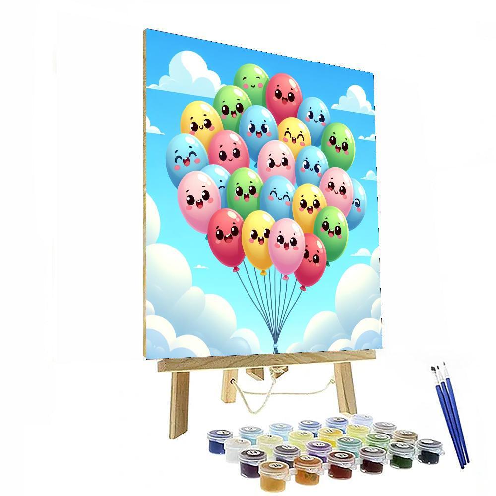 Breezy Balloon Adventures Painting Number Kit