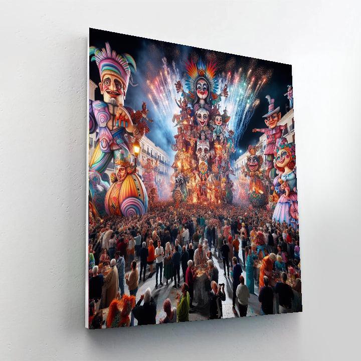 Las Fallas Festival Paint By Numbers Art