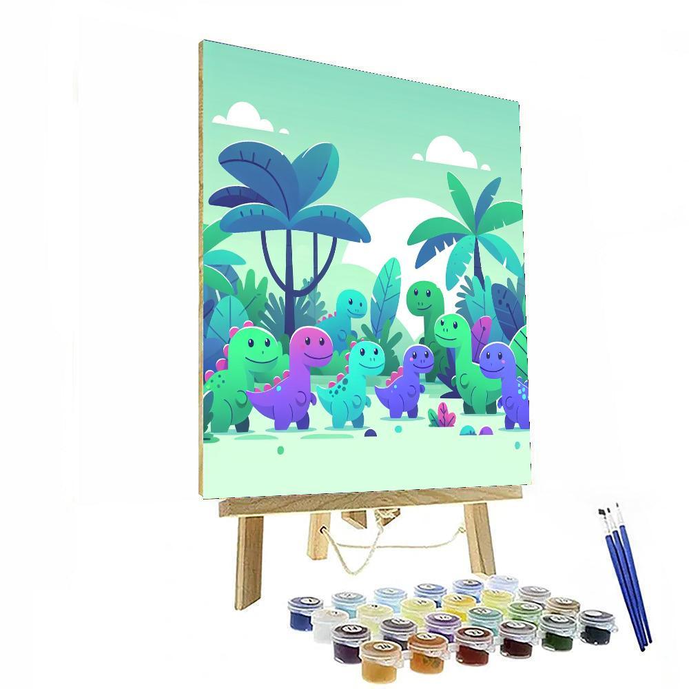 Explorer Dinosaur Expedition Painting Number Kit