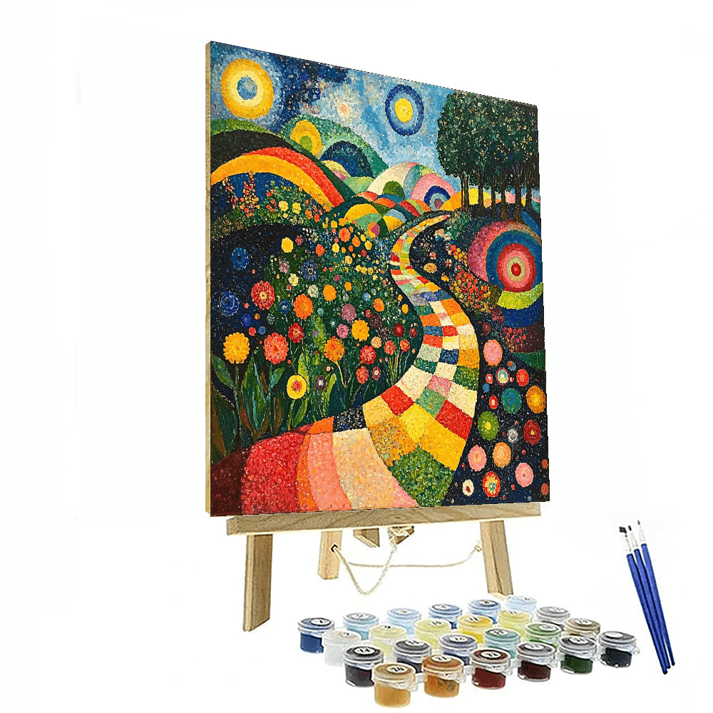 Wassily Kandinsky Inspired Kaleidoscope Garden  Paint By Numbers Kits