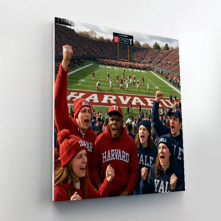 Harvard-yale Game - Usa DIY Paint By Numbers