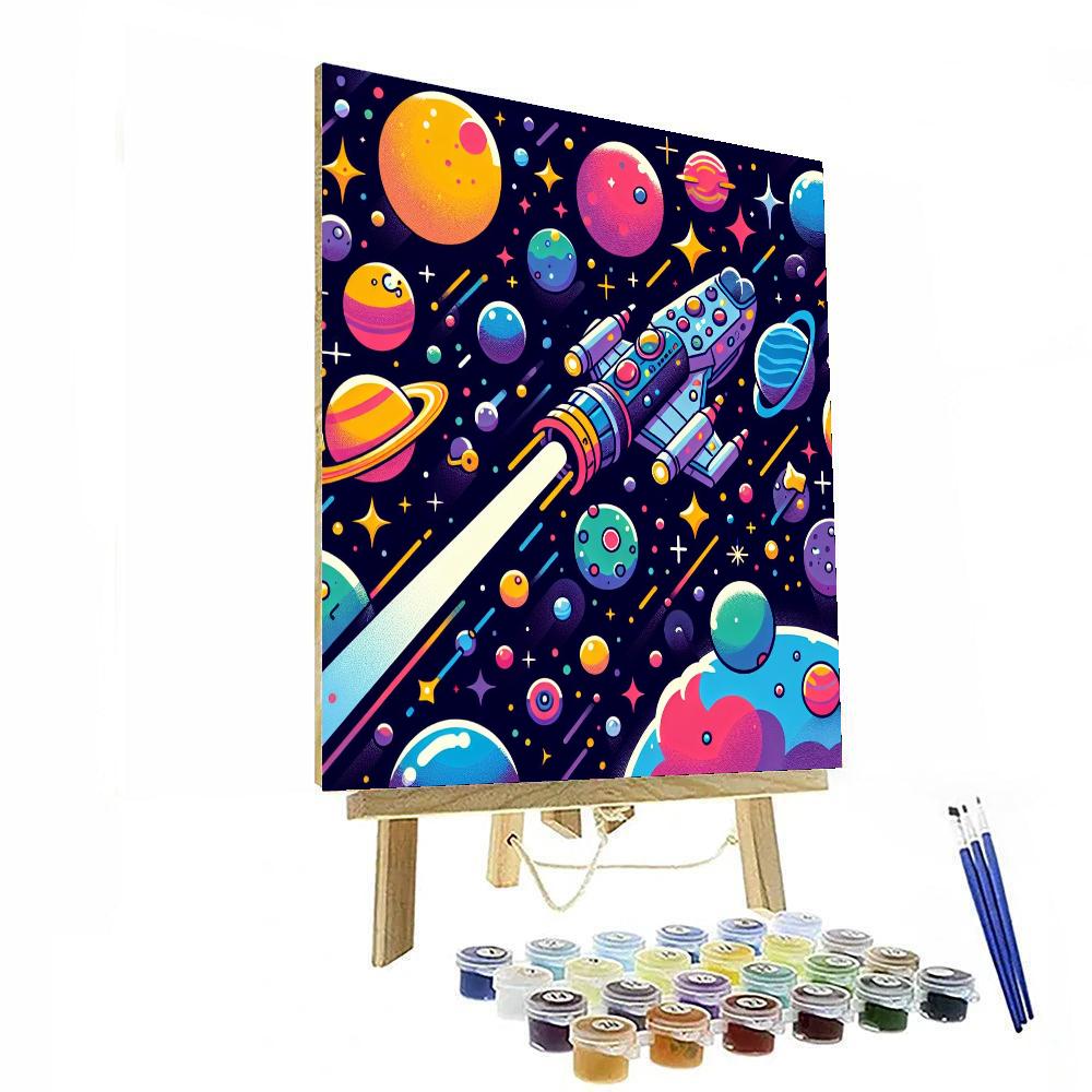 Galaxy Of Dreams Voyage Number Painting