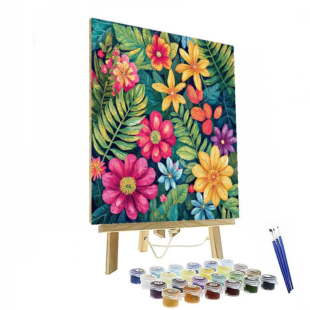 Frida Kahlo Inspired Garden Of Memories  Painting Number Kit