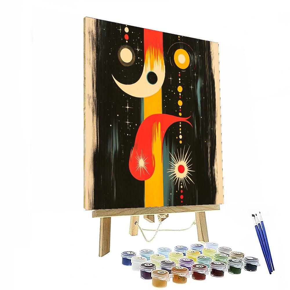 Joan Miró Inspired Symbols Of The Universe  Painting Number Kit