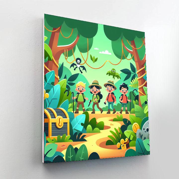 Thrilling Treasure Trail Paint By Numbers Art