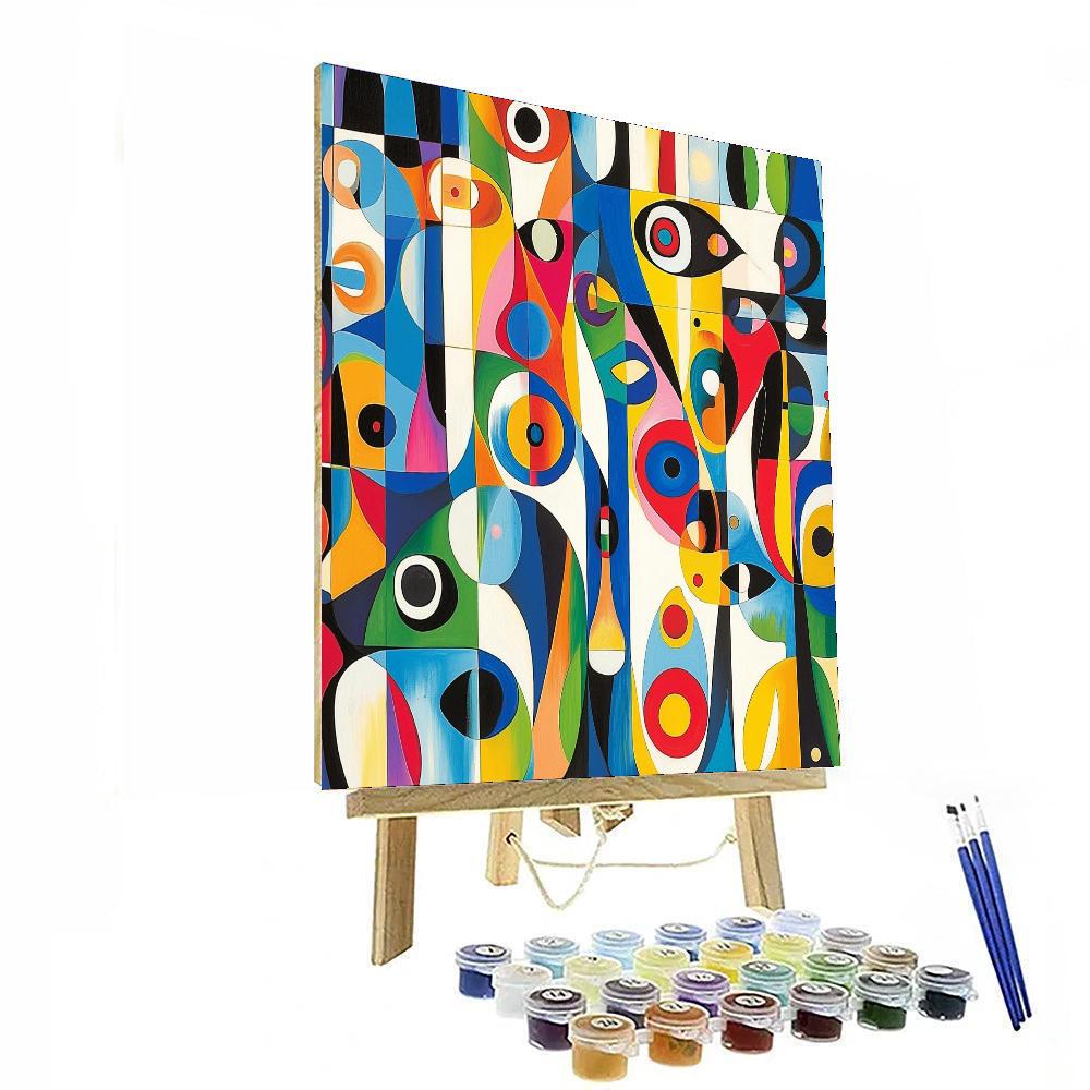 Joan Miró Inspired Fantasy Of Colors  Paint By Color