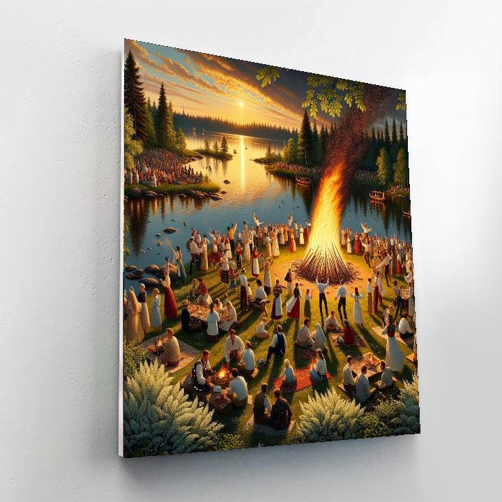 Midsummer's Eve - Helsinki Paint By Number