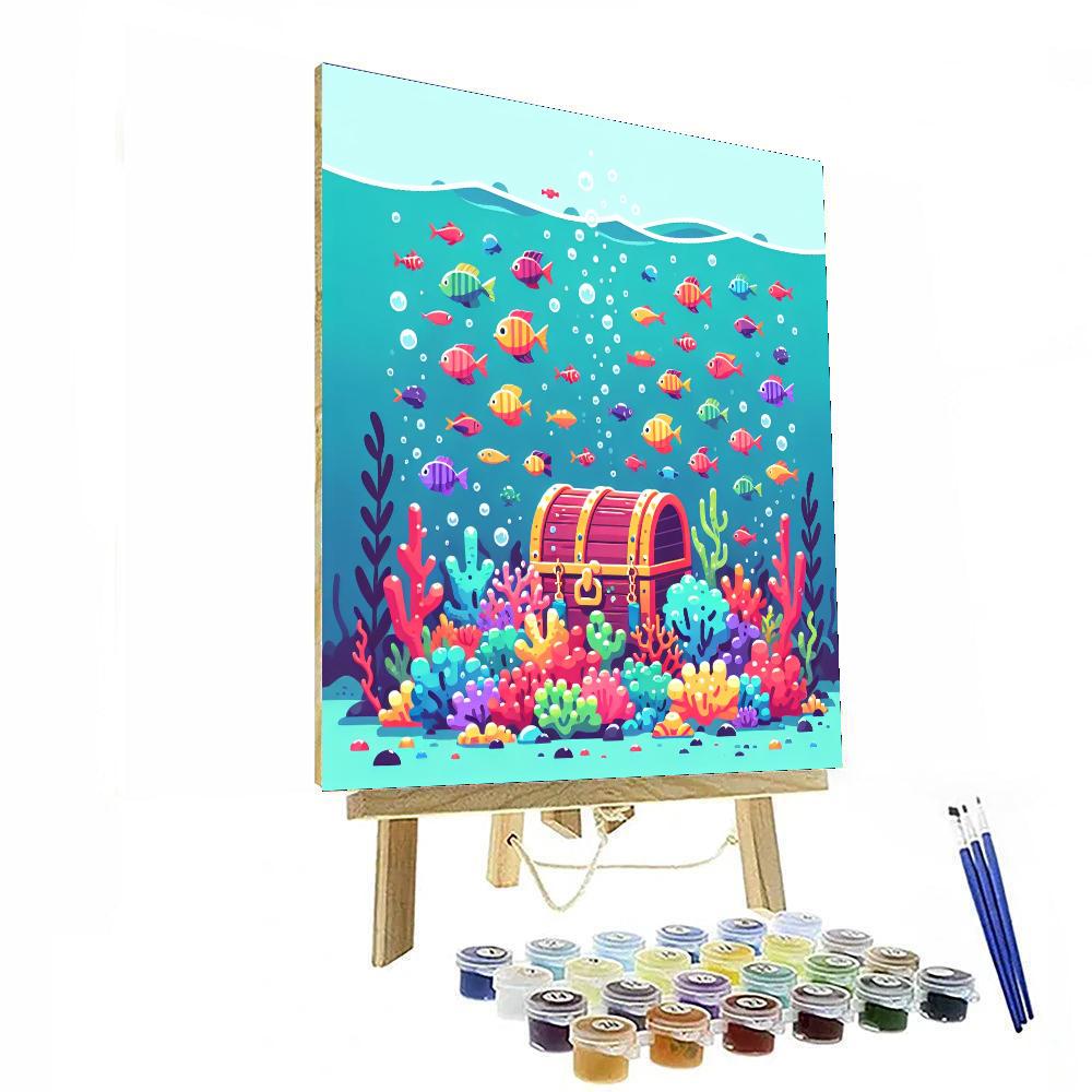 Underwater Treasure Island Paint By Numbers