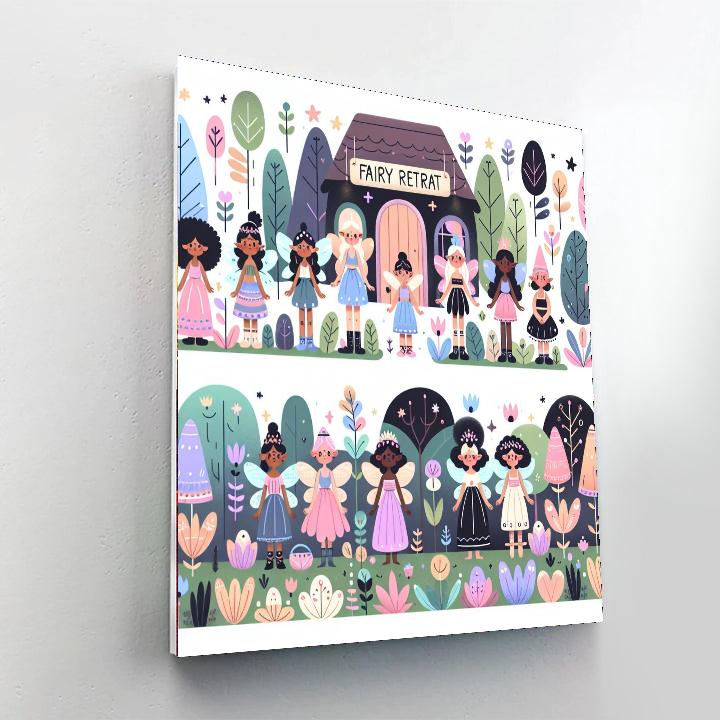 Peaceful Fairy Retreat Numbered Painting Kits