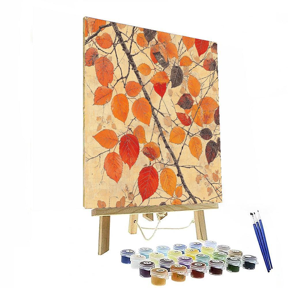Zhao Mengfu Inspired Symphony Of Autumn Colors  Paint By Color