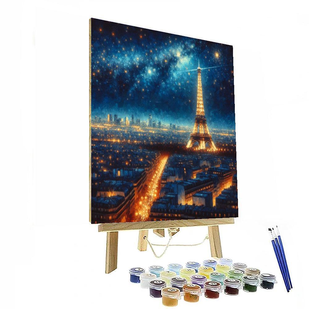 Magical Night In Paris Paint By Numbers