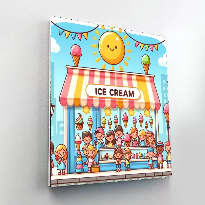 Sweet Ice Cream Paradise Paint By Color