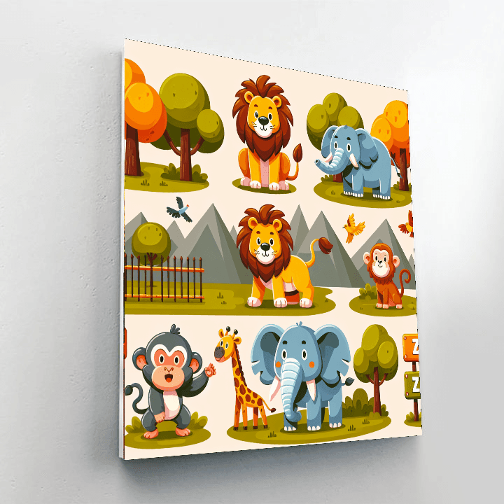 Zany Zoo Adventure Paint By Color
