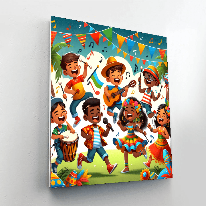 Joyful Music Festival Painting By Numbers Kit