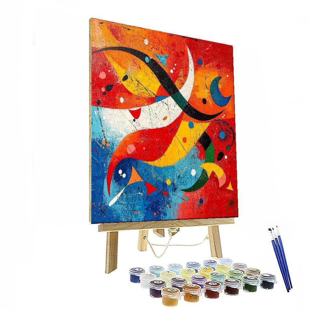 Joan Miró Inspired Fragments Of Joy  Paint By Numbers Art