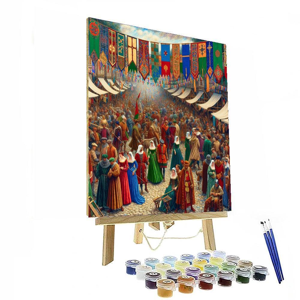 Medieval Festival Pageant Paint By Number