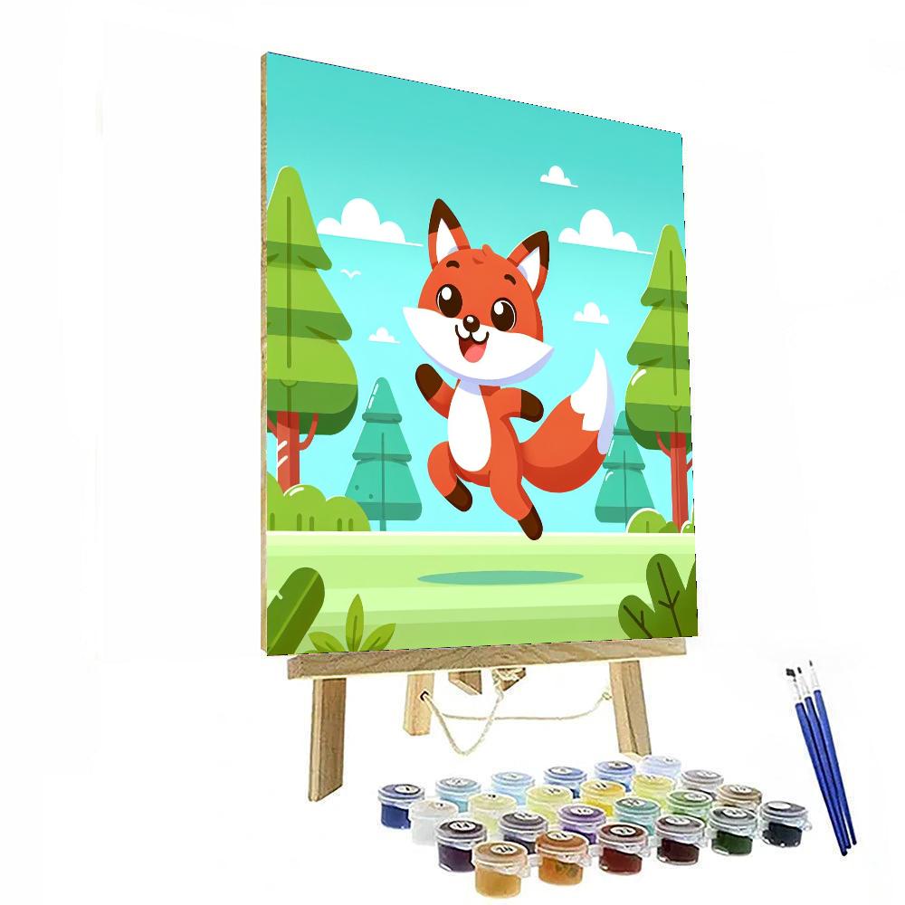 Joyful Fox's Forest Frolic Paint By Color
