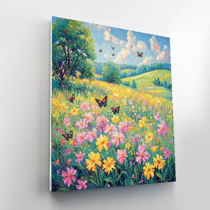 Georges Seurat Inspired Mystic Meadow Symphony  Paint By Numbers Art