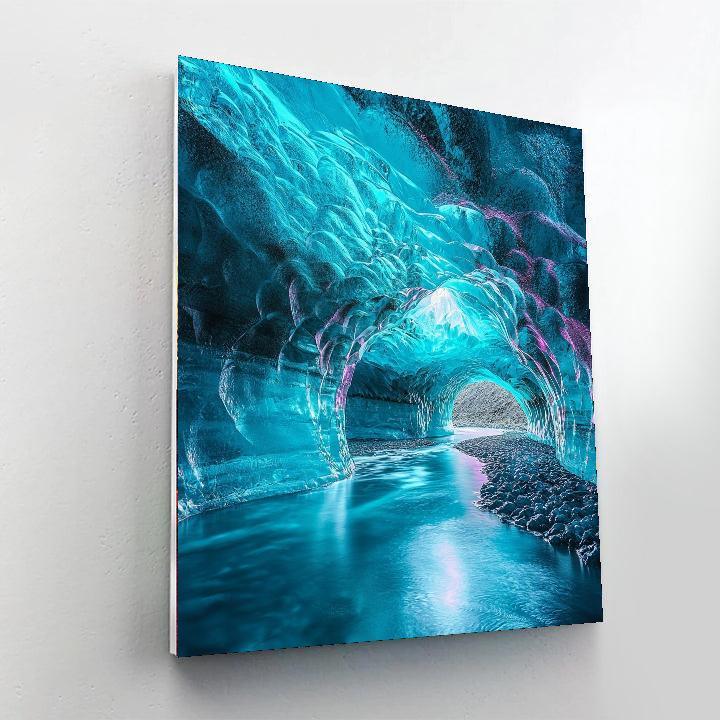 Icelandic Ice Caves - Vatnajökull Numbered Painting Kits