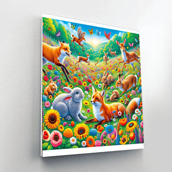 Joyful Frolic Paint By Numbers Kits