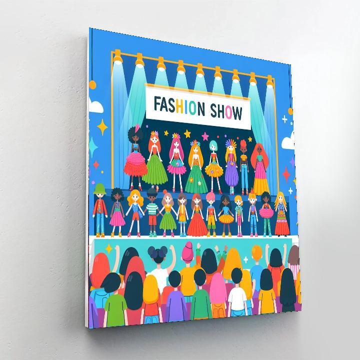 Funky Fashion Show Numbered Painting Kits