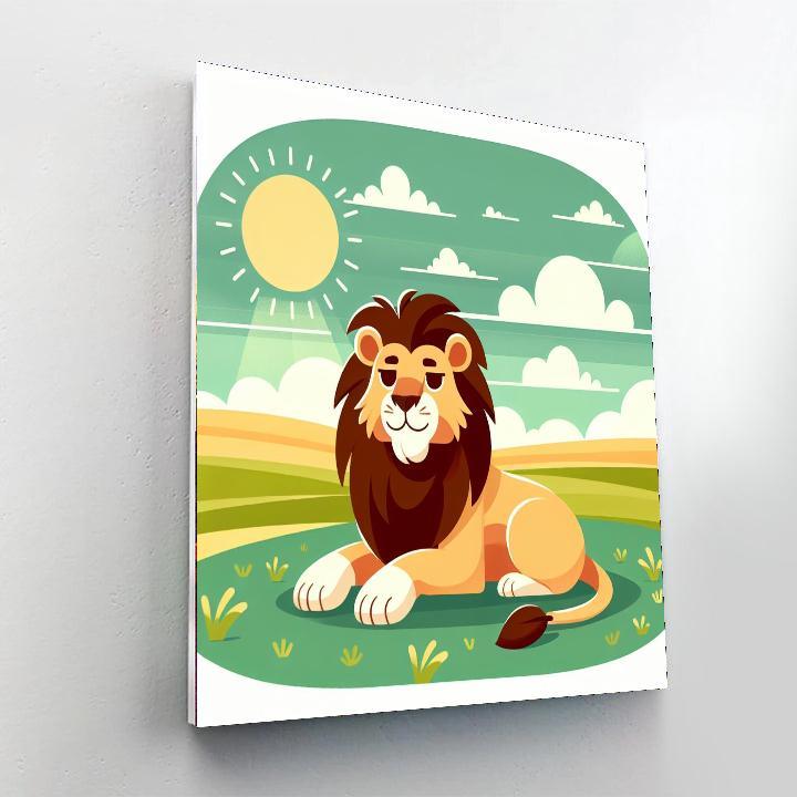 Safari Lion King Painting By Numbers Kit